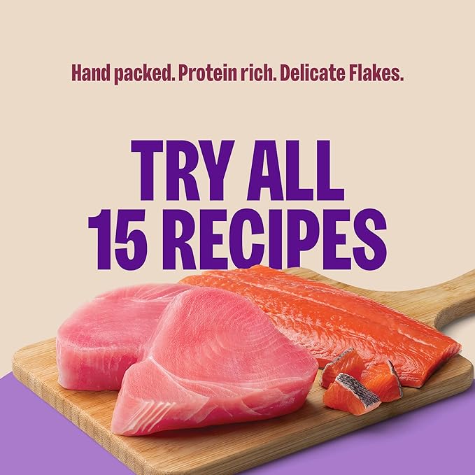Wellness CORE Signature Selects Flaked Adult Canned Wet Cat Food, Natural, Protein Rich, Grain Free, Skipjack Tuna and Wild Salmon Entrée Recipe, 2.8 oz, Pack of 12 Cans
