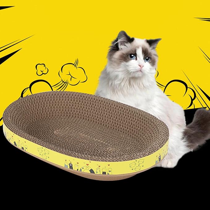 Scratcher Cats Tree Nest Board Scratch for Sharpen Nail Scraper Toy Furniture Protect Multifunction Scratcher Mat Cardboard Lounge Bed for Indoor Sofa Protect for Board Bed Cardboard