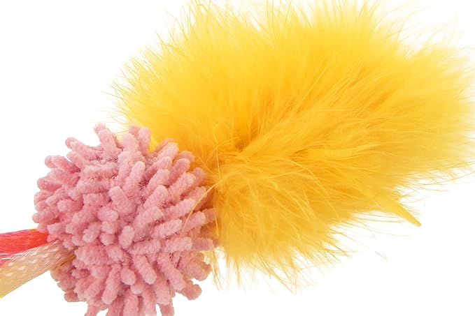 SmartyKat Silly Springer Mesh Popup Cat Toy - Orange, One Size