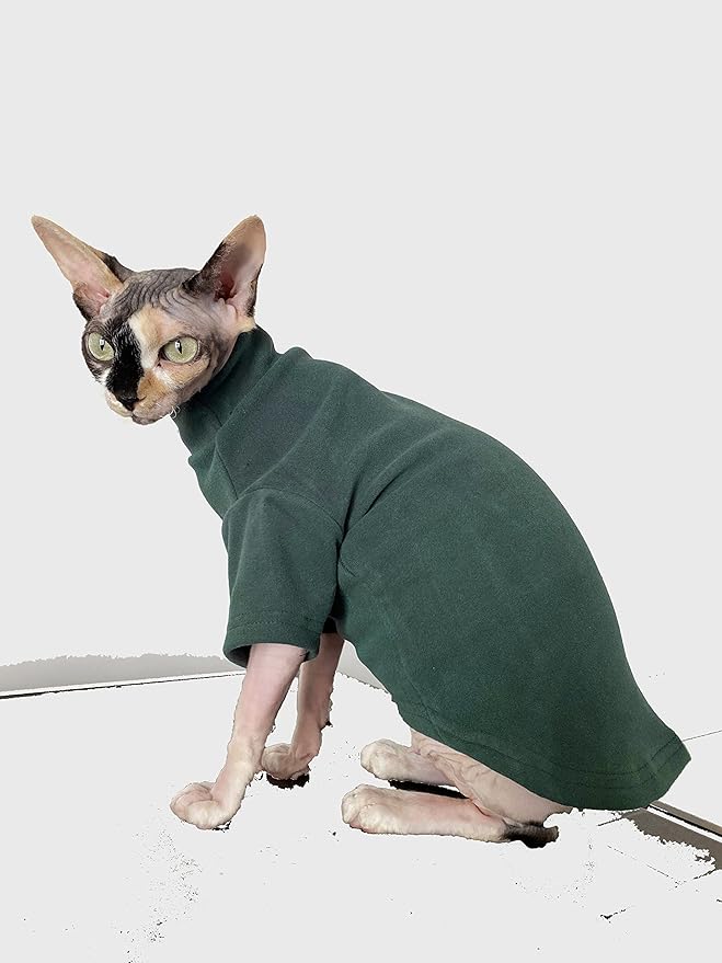 Sphynx Cat Clothes Self-Heating Warm Thermal Underwear Hairless Cat Clothes for Sphynx, Devin, Konnis Cat (XL)