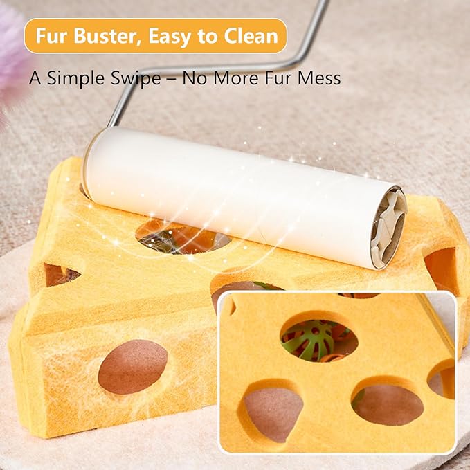 Interactive Cat Toy Puzzle Toys for Indoor Cats Felt Cat Scratcher Kitten Toys Pet Cat Games Self-Play Fun Exercise for Bored Adult Cats Encourages Hunting Instincts