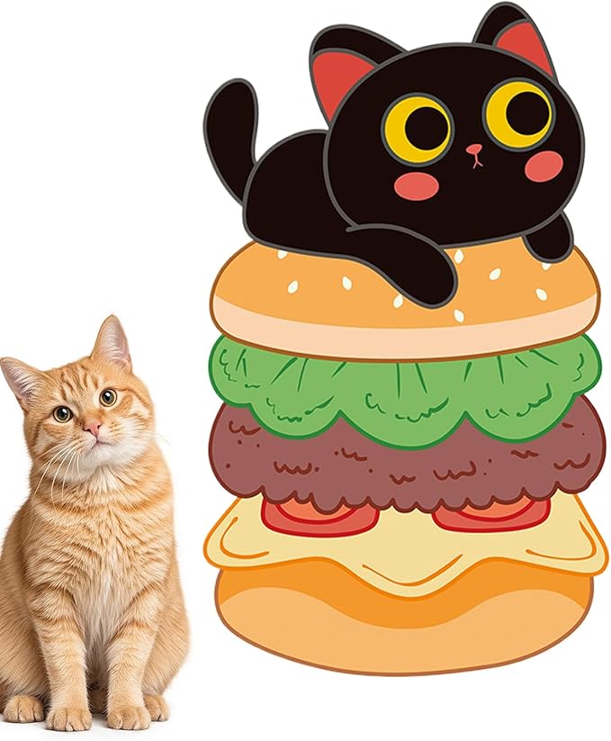 Wall Mounted Cat Scratcher, Self Adhesive Scratching Furniture Protector, Funny Cat Scratch Wall Pad for Climbing, Indoor Pet, Couch, Bed, Door, Floor