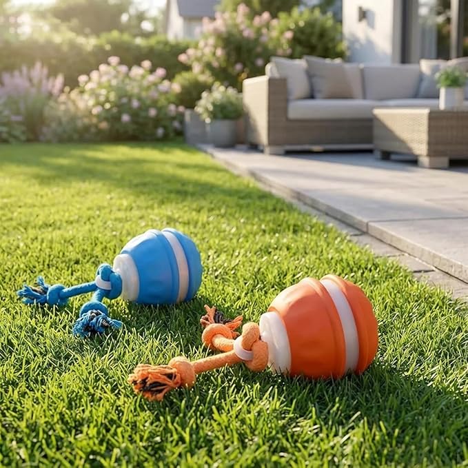 Zealburst Interactive Dog Toy Ball, 2026 Upgraded Motion Activated Rolling Ball with Squeaky Sounds, 360° Smart Automatic Moving Toy for Bored Cats & Dogs, Indoor & Outdoor Pet Exercise Toy (Orange)