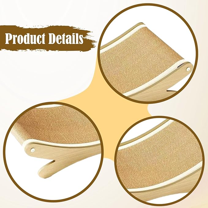Sisal Cat Scratcher Bed Furniture Protection for Kitten Large Cats Lounge