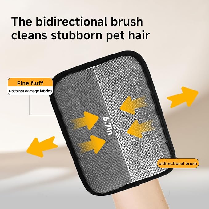 NVNAN Pet Hair Remover and Electrostatic Cats & Dogs Hair Remover,Portable, Reusable pet Hair Remover Tool for Furniture, Clothing, Couch, Carpet and Bedding (2 PCS)