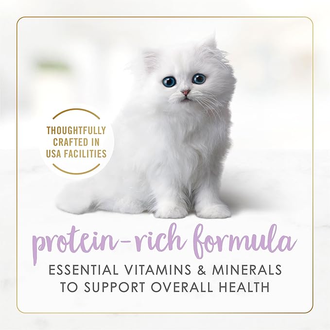 Fancy Feast Purina Kitten Tender Chicken Feast Wet Kitten Food Pate - 3 oz. Cans,(Pack of 48)