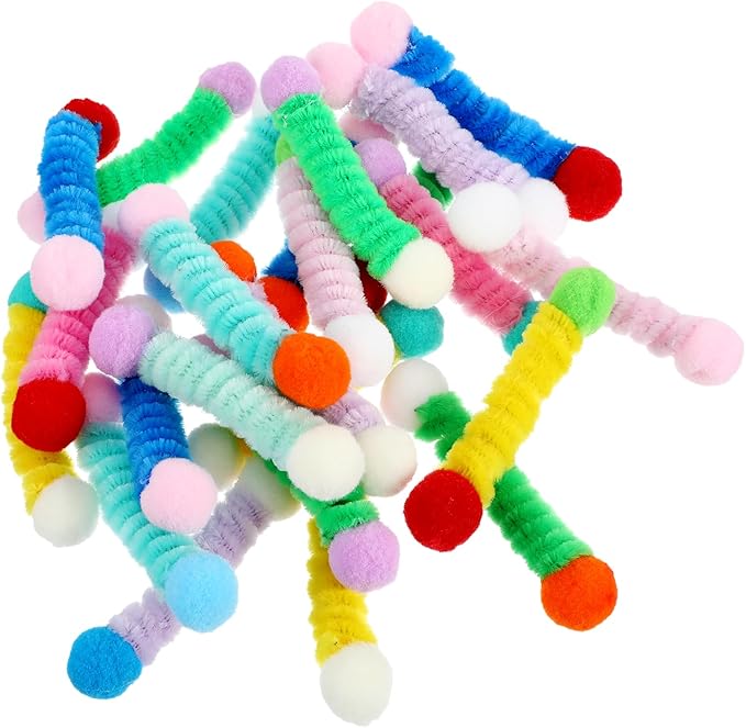 24 Pack Cat Spring Toy, Colorful Cat Spiral Spring, Attracting Cats to Interact for Swatting, Biting, Hunting Kitten Toys
