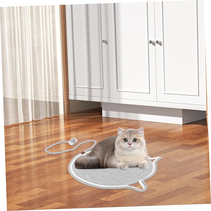 Cat Scratching Mat Cat Scratch Pad for Furniture Cozy Sleeping Mat for Couch Sofa Bed Use Grey