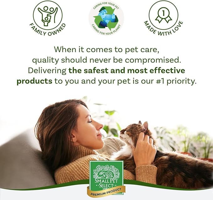 Small Pet Select Premium Pine Pelleted Cat Litter, 100% All Natural Pellet Kitty Litter, Non Clumping Non Tracking Low Dust Litter Meant for Use with Sifting Litter Box, Made in USA, 8 lbs