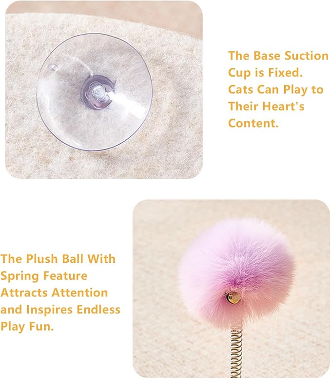 Interactive Cat Toy Puzzle Toys for Indoor Cats Felt Cat Scratcher Kitten Toys Pet Cat Games Self-Play Fun Exercise for Bored Adult Cats Encourages Hunting Instincts
