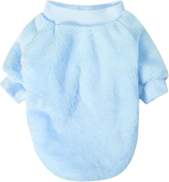 Dog Sweater | 3-Pack Clothes Jackets XXS - XXL for Small Dog Breed (Male & Girl), Soft Winter Coats Sweaters for Dogs and Cats, Pet Apparel Outfits (Ballet Pink,Light Blue,Peach, XX-Large)