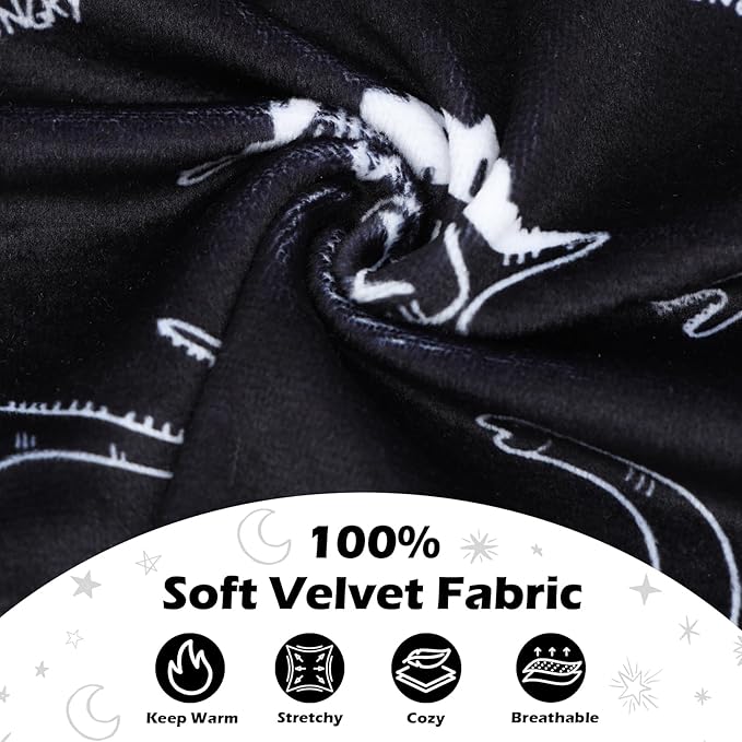 CuteBone Two-Leg Velvet Pet Pajamas Girl Dog Clothes - Soft, Cozy, and Stretchy Boy Pjs for Small, Medium Dogs and Cats Winter Sleepwear Apparel LTP08M