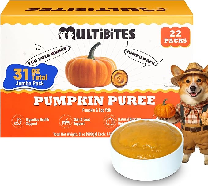 31oz Premium Pumpkin Puree for Cats & Dogs - Digestive Health,Sensitive Stomach for Soft Cat Treats - Natural Fiber Supplement for Dog Food Toppers,Kittens,Puppy Snacks