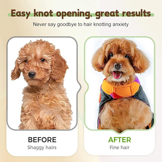 Pet Hair Removal Comb Flea Comb, 2025 Upgrade Cat Grooming Brush, Cat Brush with Release Button, De-Shedding Hair, Dog Grooming Supplies, Fine-Tooth Massage (Blue)