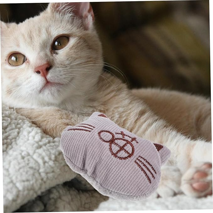 3pcs Plush Catnip for Indoor Cats Chew Molar Playthings Soft Cartoon Design Kitten Teasing and Dental Care Interactive Pet