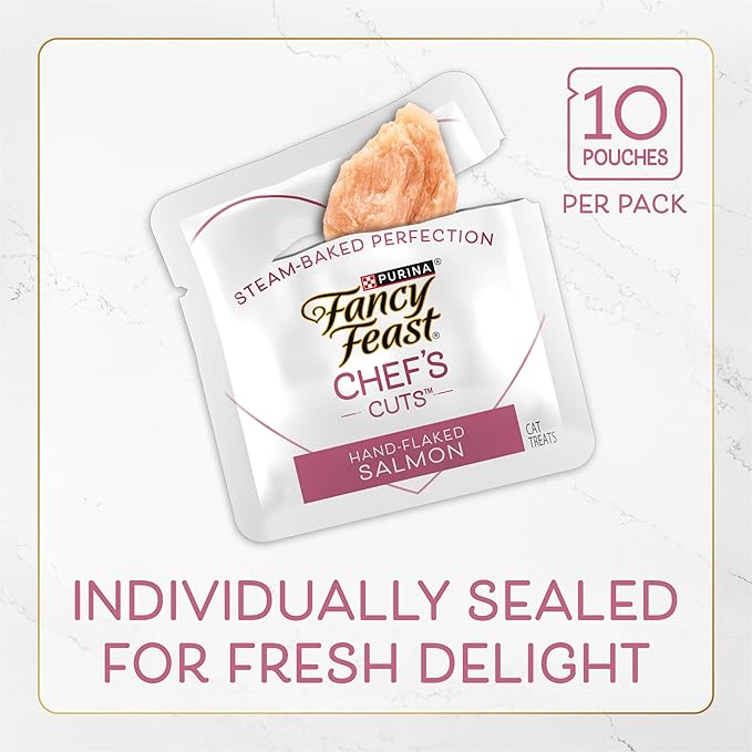 Purina Fancy Feast Natural Cat Treats Variety Pack, Purely Natural - (Pack of 5) 10 ct. Pouches
