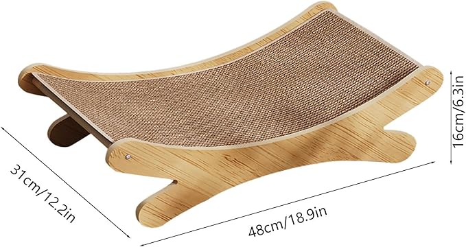 Natural Jute Cat Scratcher Cat Scratch Pad Fun and Interactive Indoor Play Cats Scratching Posts Board Cardboard Cats Scratcher for Indoor Kittens Puppies Pet Ramp Pet Supplies