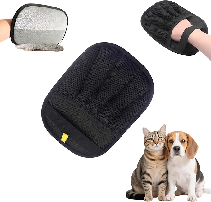 Pet Hair Removal Gloves for Cats & Dogs,2026, Large & Thick,Hair Brush,Washable,Reusable,For Clothes, Sofa,Carpet,Car Seat