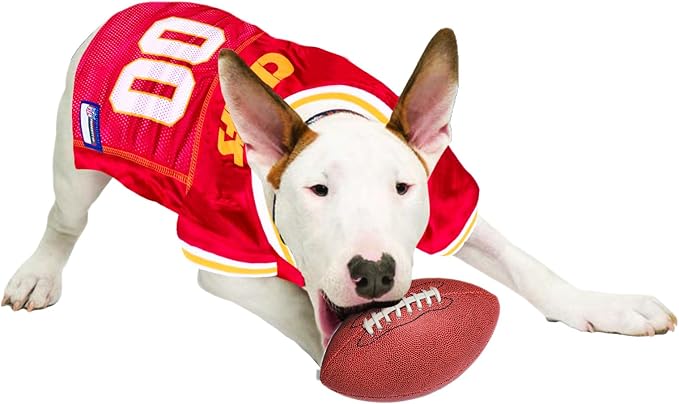 Pets First NFL Kansas City Chiefs Dog Jersey, X-Small Shirt Apparel Jersey Cute Outfit for Dogs or Cats & Small Animals