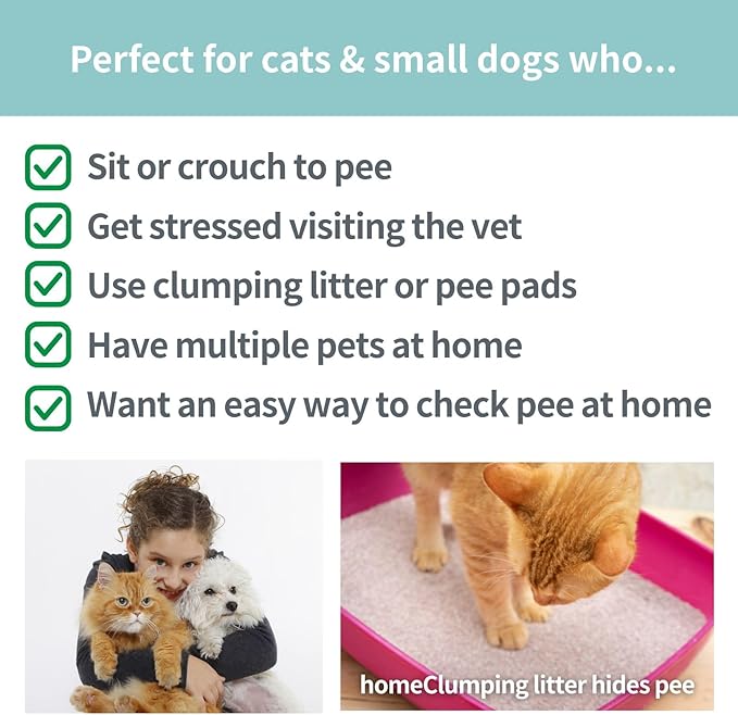 Cat Urine Collection Kit (6-Pack) – Clean Catch Urine Sample Tray for Cats & Small Dogs – Disposable Pet Urine Collector Tray – No Special Litter Needed – Made in Japan