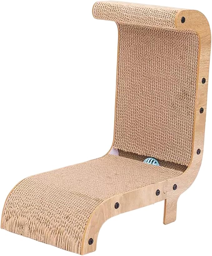 L Shaped Cat Scratcher Cardboard Cat Scratching Board Cat Sleeping Bed Grinding Paws Lounge Bed Vertical Cat Scratch Pad, Style B