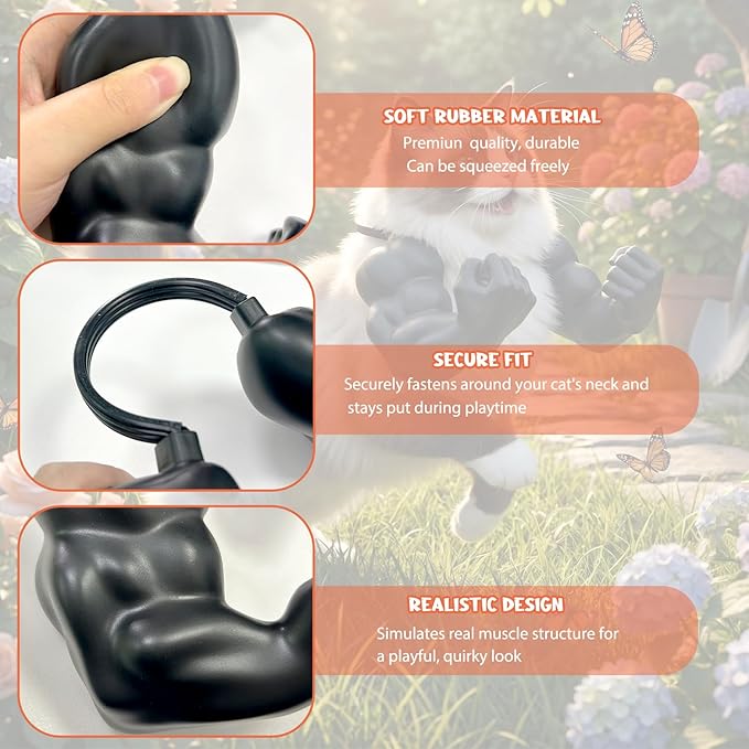 Cat Muscle Arm, 3D Printed Muscle Arm Costume, Creative & Funny Pet Toy, Costume Accessories for Pet Dress-Up, Cosplay, Parties & Photos