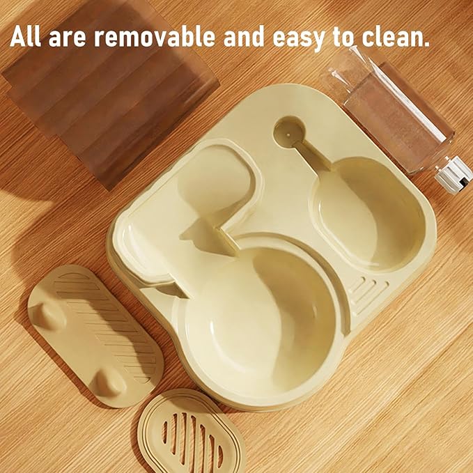 Automatic Cat Feeder,Cat Water Dispenser Food Pet Feeder | Large Capacity Fod Storage Container, Automatic Dog Food Bowl, Pet Supplies