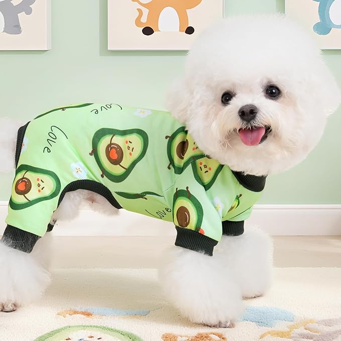 XPUDAC Dog Pajamas for Small Medium Dogs Girl Boy Cute Comfy Puppy Pjs Doggie Clothes Cat Pet Jammies Outfit, 213-XL
