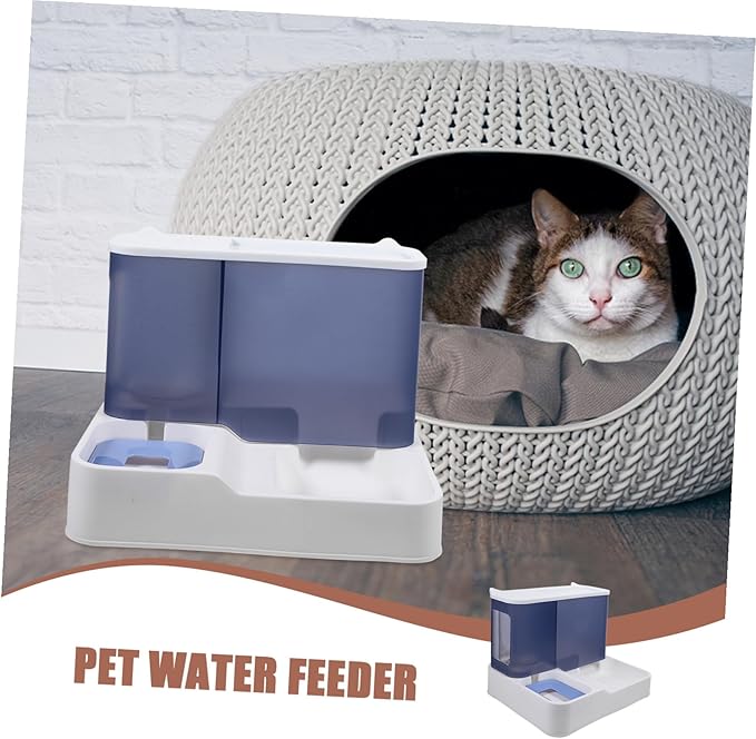 Large Capacity Automatic Pet Water Feeder Bowl with Neck Protection for Cats and Dogs Designed to Reduce Wet Hair and Stomach Pressure and Convenient Drinking Dispenser for Young
