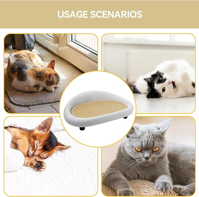 Cat Scratching Pad, Cat Scratch Boards for Indoor Cats, 2 in 1 Cat Scratching Board & Lounge Bed, Cat Scratcher for Indoor Furniture Protectors, Pet Supplies