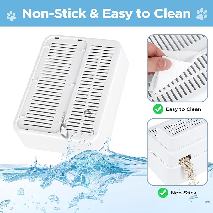 Adjustable 3 Steps Litter Box Ramp, Cat Ramp for Litter Box with Litter Trapper, Litter Box Step for Small & Elderly Cats, Fits Automatic Litter Boxes (White)