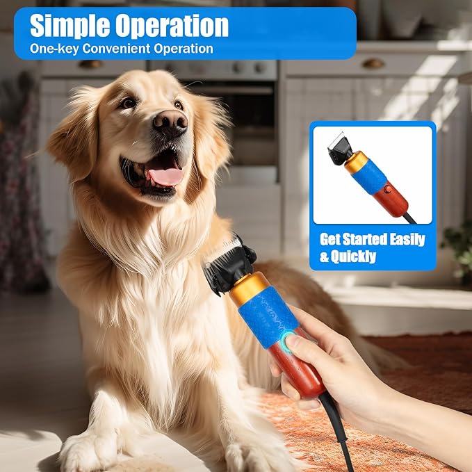 Sheep Goat Shears Hand Clippers Electric Animal Shave Grooming Tool for Farm, with for Dogs Cat Goat Alpaca, Llamas, Angora Rabbits