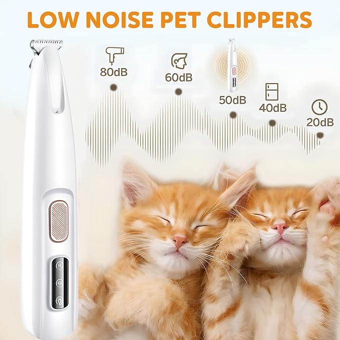 Pet MicroPrecision Trimmer, 2026 New Rechargeable Pet Trimmer, Waterproof Dog Hair Clipper for Home Use, Multifunctional Cordless Pets Clipper for Pets Owners (2)