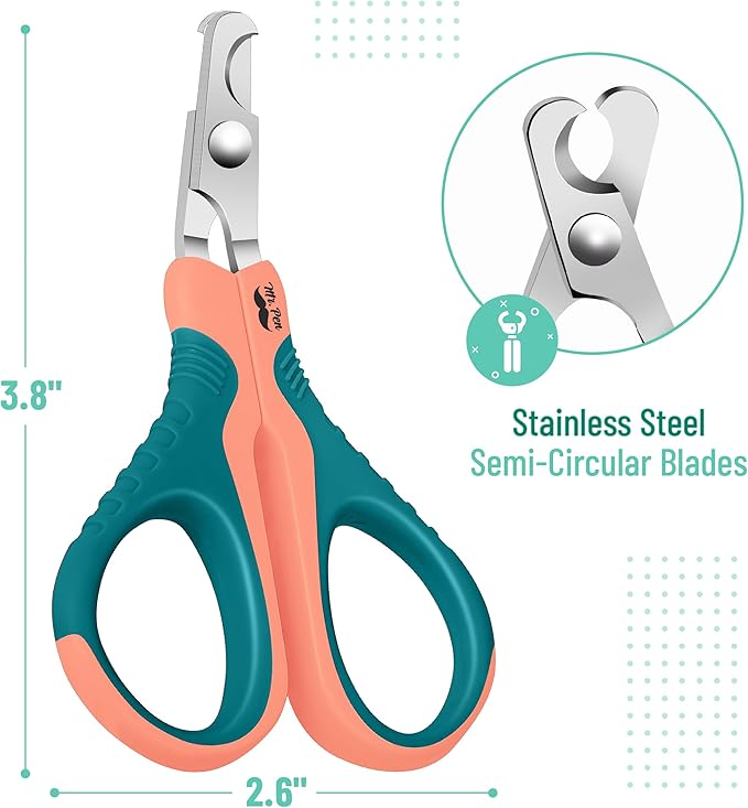 Mr. Pen- Cat Nail Clipper, Stainless Steel, Professional Sharp Cat Claw Trimmer for Small and Medium Cats, Pet Nail Clipper with Sturdy Non Slip Handle