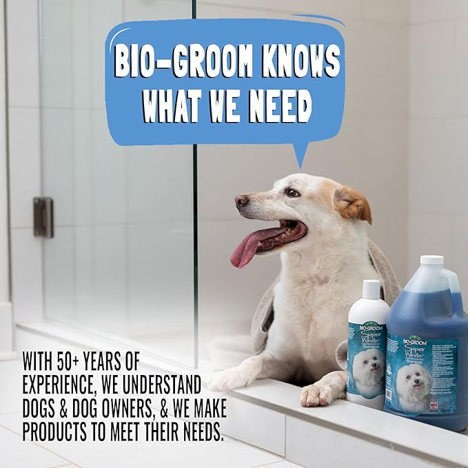 Bio-Groom Crisp Apple Dog Shampoo - Natural Scent Pet Shampoo, Aloe Vera, Chamomile, Cat & Dog Bathing Supplies, Puppy Wash, Cruelty-Free, Made in USA, Quick Rinse Cat Shampoo - 1 Gallon