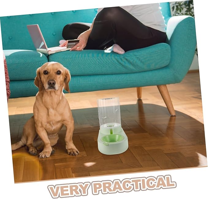 COLLBATH Gravity Pet Water Dispenser: Cat Dog Automatic Waterer Feeder 2.2l Large Capacity Water Feeding Fountain for Small Medium Large-Sized Pets