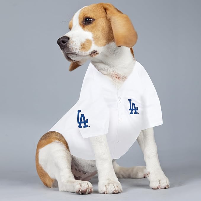 MLBPA Mookie Betts Markus Lynn #50 Pet Jersey - LA Dodgers Mesh Cat Jersey, Medium