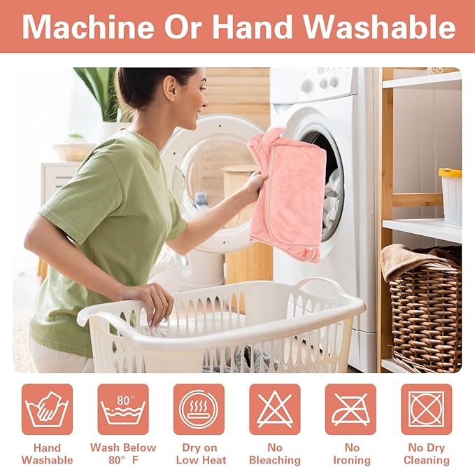 Pet Bathrobe Towel Dog Cat Drying Coat Super Absorbent Cute Dogs Bath Towel Hooded Robe Adjustable Collar & Belly Strap for XSmall to XLarge Pets (Coralpink, Medium)