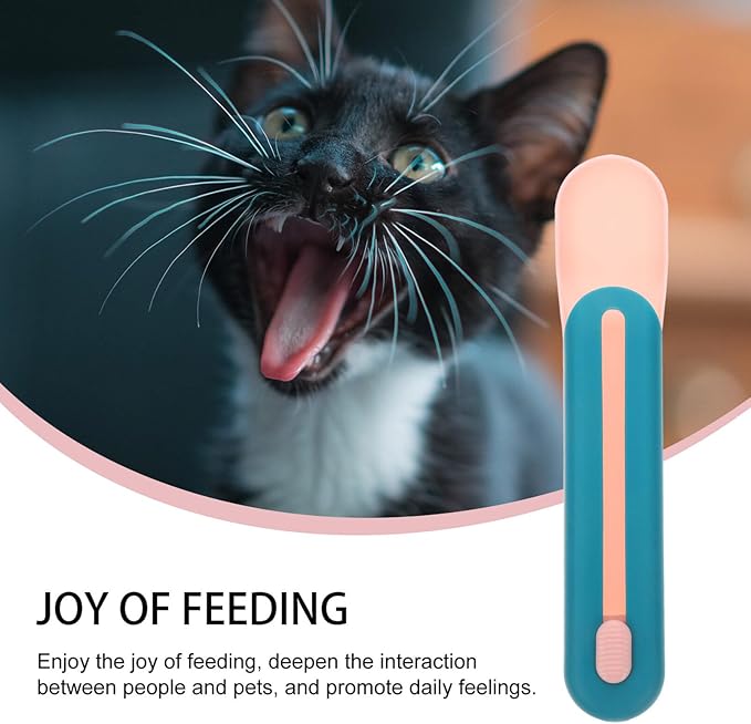 Ipetboom 1PC Dog Bowls Pet Feeder Cat Strip Squeeze Spoon Lickable Wet Cat Treats Squeezer Pet Feeding Watering Supplies Wet Food Storage Pet Food Spoon Dog Bowls Bowls
