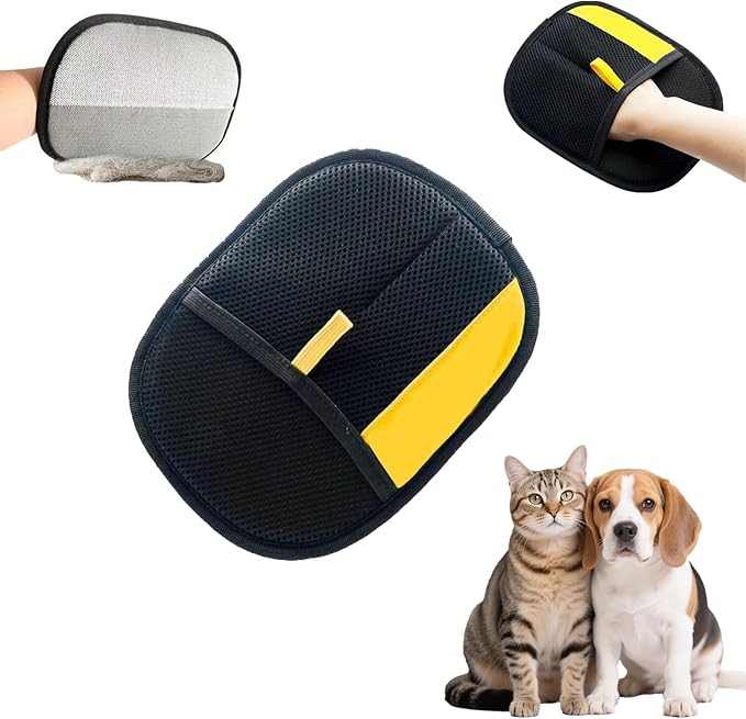 Pet Hair Removal Gloves for Cats & Dogs,2026, Large & Thick,Hair Brush,Washable,Reusable,For Clothes, Sofa,Carpet,Car Seat