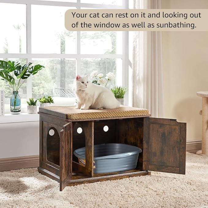 unipaws Cat Bed for Kitty or Small Dogs, Pet Bed with Removable Cover, Easy to Clean