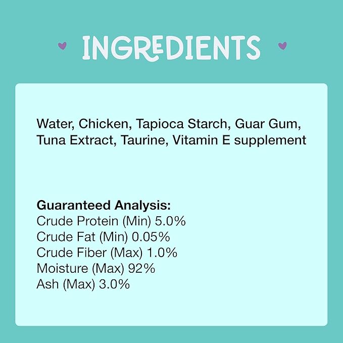 LOVE, NALA - Natural Lickable Cat Squeeze Up Treat,Topper - Chicken Mousse - Wet Food Cat Puree - Grain Free, Minerals, Vitamins - 4 Pack 2 oz.