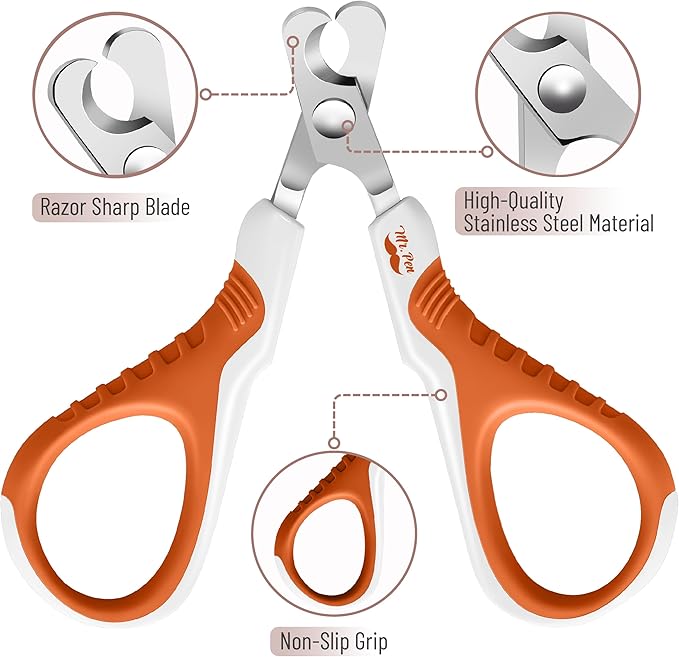 Mr. Pen- Cat Nail Clipper, Stainless Steel, Professional Sharp Cat Claw Trimmer for Small and Medium Cats, Pet Nail Clipper with Sturdy Non Slip Handle