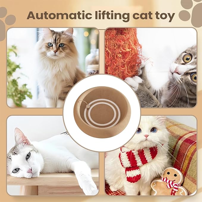 Feline Scratcher Bed – Natural Sisal Nail Sharpener Mat, Upholstery Guard Furniture | Residential Apartment Living Room Sleeping Space Floor Sofa Protection Comfort Activity