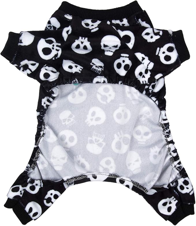 CuteBone Dog Halloween Pajamas Puppy Onesies Small Dogs Soft Pjs Coat Cat Apparel Comfy Pet Christmas Clothes Outfit Doggie Bodysuit P11S