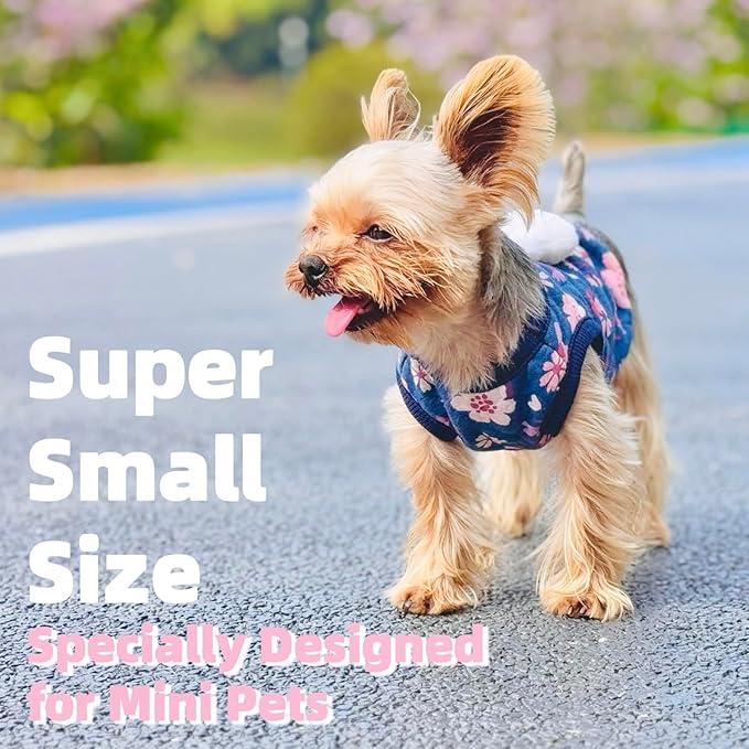 2-Piece Tiny Pet Clothes, Ultra Soft Sweater Shirts for Newborn/Teacup Cats & Dogs (e.g., Chihuahuas, Yorkies, Miniature Pinscher), Other Small Animals (Rabbit, XXXS)