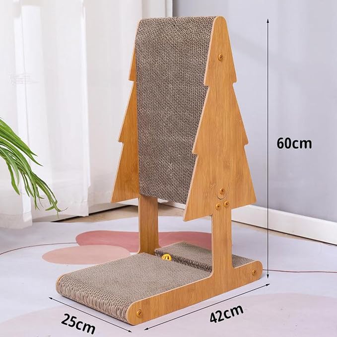 Baoblaze T Shaped Cat Scratcher Bed Cat Scratching Board Rest and Play Wear Resistant for Indoor Supplies Furniture Protector, Style B