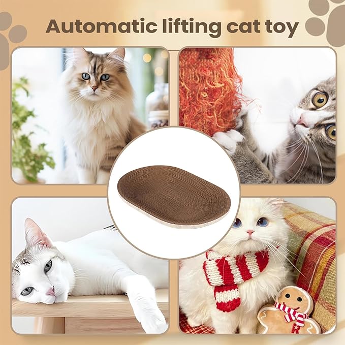 Cat Scratch Pad,Funny Corrugated Furniture Protector,Cat Scratcher Bed Pet Supplies - for Small Large Kitten Play Sleep Outdoor Home Living Room Bedroom Floor