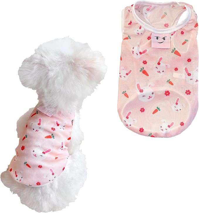 Dog & Cat Cooling Tank Top - Breathable Summer UV Protection Shirt, Anti-Hair Loss & Lightweight for Small Pets, Comfortable Sun Tank top
