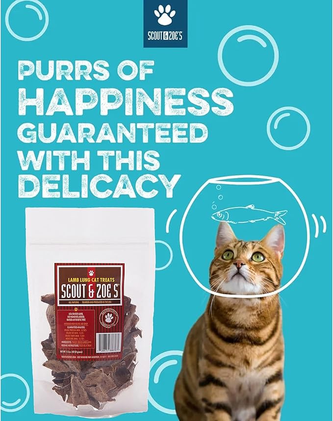 Scout & Zoe's Lamb Lung Cat Treats